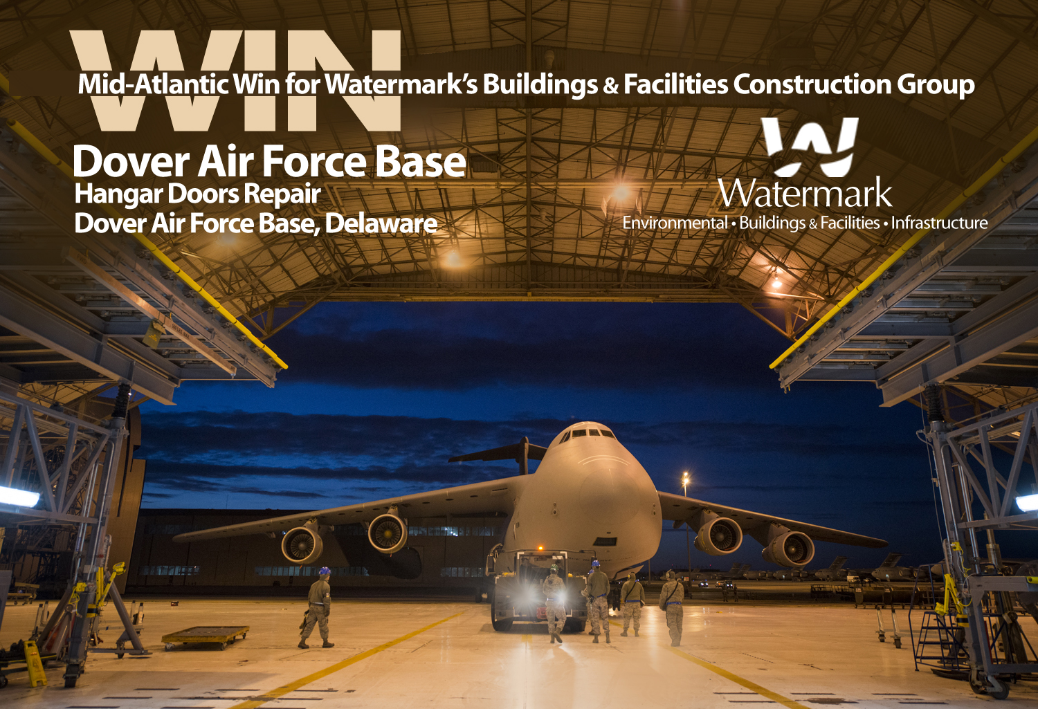 Watermark Wins Hangar Door Repair Contract at Dover AFB